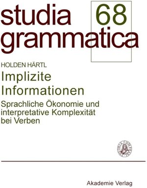 Buchcover Implizite Informationen | Holden Härtl | EAN 9783050045023 | ISBN 3-05-004502-7 | ISBN 978-3-05-004502-3