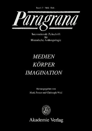 Buchcover Medien - Körper - Imagination  | EAN 9783050045108 | ISBN 3-05-004510-8 | ISBN 978-3-05-004510-8