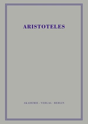 Buchcover Aristoteles: Aristoteles Werke / Politik - Buch IV-VI  | EAN 9783050048819 | ISBN 3-05-004881-6 | ISBN 978-3-05-004881-9
