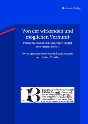 Buchcover Von der wirkenden und möglichen Vernunft  | EAN 9783050060927 | ISBN 3-05-006092-1 | ISBN 978-3-05-006092-7