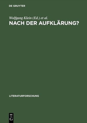 Buchcover Nach der Aufklärung?  | EAN 9783050071893 | ISBN 3-05-007189-3 | ISBN 978-3-05-007189-3