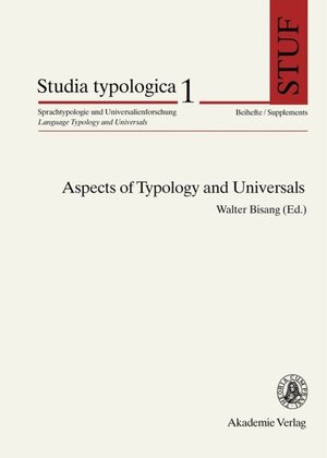 Buchcover Aspects of Typology and Universals  | EAN 9783050078892 | ISBN 3-05-007889-8 | ISBN 978-3-05-007889-2