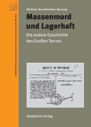 Buchcover Massenmord und Lagerhaft | Rolf Binner | EAN 9783050089119 | ISBN 3-05-008911-3 | ISBN 978-3-05-008911-9