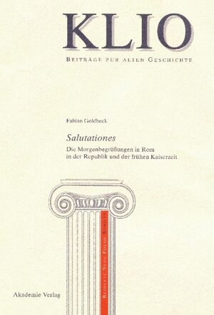 Buchcover Salutationes | Fabian Goldbeck | EAN 9783050089515 | ISBN 3-05-008951-2 | ISBN 978-3-05-008951-5