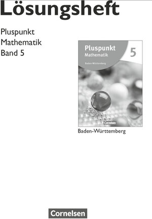 Buchcover Pluspunkt Mathematik - Baden-Württemberg - Neubearbeitung - Band 5 | Klaus de Jong | EAN 9783060048199 | ISBN 3-06-004819-3 | ISBN 978-3-06-004819-9