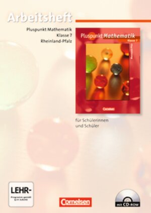 Buchcover Pluspunkt Mathematik - Rheinland-Pfalz / 7. Schuljahr - Arbeitsheft mit eingelegten Lösungen und CD-ROM | Rainer Bamberg | EAN 9783060097272 | ISBN 3-06-009727-5 | ISBN 978-3-06-009727-2