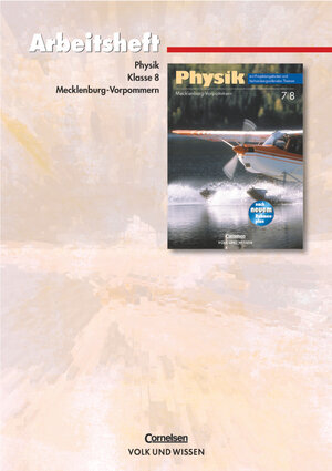 Buchcover Physik - Ausgabe Volk und Wissen - Regionale Schule Mecklenburg-Vorpommern - Neubearbeitung - 8. Schuljahr | Udo Backhaus | EAN 9783060208500 | ISBN 3-06-020850-6 | ISBN 978-3-06-020850-0