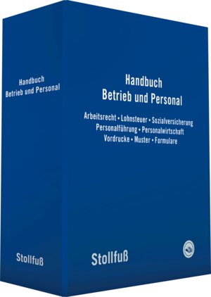 Buchcover Handbuch Betrieb und Personal - online  | EAN 9783081765006 | ISBN 3-08-176500-5 | ISBN 978-3-08-176500-6