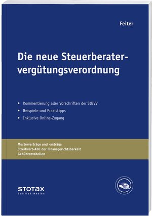 Buchcover Die neue Steuerberatervergütungsverordnung | Gregor Feiter | EAN 9783081794006 | ISBN 3-08-179400-5 | ISBN 978-3-08-179400-6