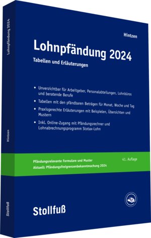 Buchcover Lohnpfändung - online | Udo Hintzen | EAN 9783081804002 | ISBN 3-08-180400-0 | ISBN 978-3-08-180400-2