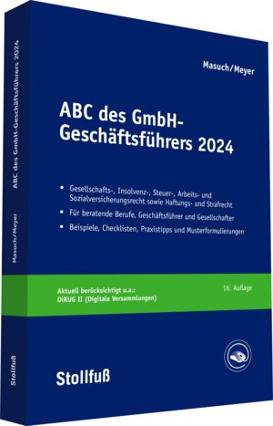 Buchcover ABC des GmbH-Geschäftsführers - online | Andreas Masuch | EAN 9783081860008 | ISBN 3-08-186000-8 | ISBN 978-3-08-186000-8