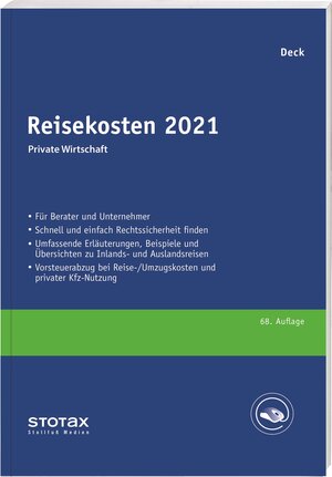 Buchcover Reisekosten 2021 | Wolfgang Deck | EAN 9783083110217 | ISBN 3-08-311021-9 | ISBN 978-3-08-311021-7