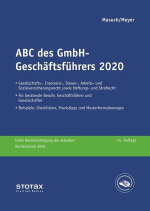 Buchcover ABC des GmbH-Geschäftsführers 2022 | Andreas Masuch | EAN 9783083160151 | ISBN 3-08-316015-1 | ISBN 978-3-08-316015-1