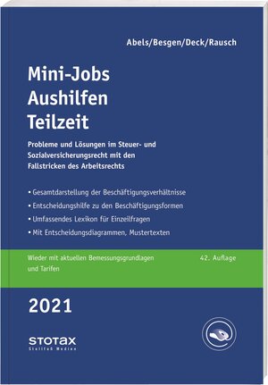 Buchcover Mini-Jobs, Aushilfen, Teilzeit 2021 | Andreas Abels | EAN 9783083176213 | ISBN 3-08-317621-X | ISBN 978-3-08-317621-3