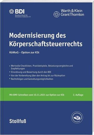 Buchcover Modernisierung des Körperschaftsteuerrechts  | EAN 9783083196013 | ISBN 3-08-319601-6 | ISBN 978-3-08-319601-3