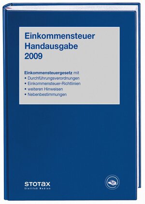 Buchcover Einkommensteuer Handausgabe 2009 | Eckhard Dorn | EAN 9783083610090 | ISBN 3-08-361009-2 | ISBN 978-3-08-361009-0