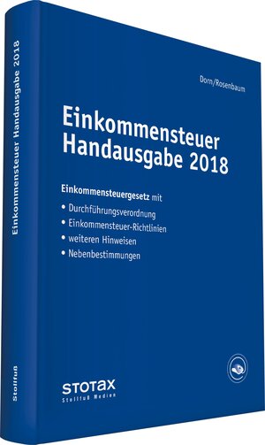 Buchcover Einkommensteuer Handausgabe 2018  | EAN 9783083610182 | ISBN 3-08-361018-1 | ISBN 978-3-08-361018-2