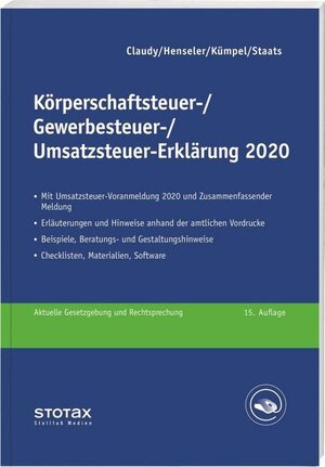 Buchcover Körperschaftsteuer-, Gewerbesteuer-, Umsatzsteuer-Erklärung 2021 | Björn Claudy | EAN 9783083638216 | ISBN 3-08-363821-3 | ISBN 978-3-08-363821-6