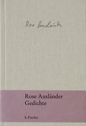 Buchcover Gedichte | Rose Ausländer | EAN 9783100015402 | ISBN 3-10-001540-1 | ISBN 978-3-10-001540-2