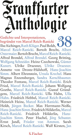 Buchcover Frankfurter Anthologie  | EAN 9783100024121 | ISBN 3-10-002412-5 | ISBN 978-3-10-002412-1