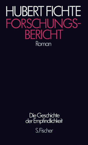 Buchcover Forschungsbericht | Hubert Fichte | EAN 9783100207227 | ISBN 3-10-020722-X | ISBN 978-3-10-020722-7