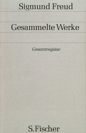 Buchcover Gesamtregister der Bände 1-17 | Sigmund Freud | EAN 9783100227195 | ISBN 3-10-022719-0 | ISBN 978-3-10-022719-5