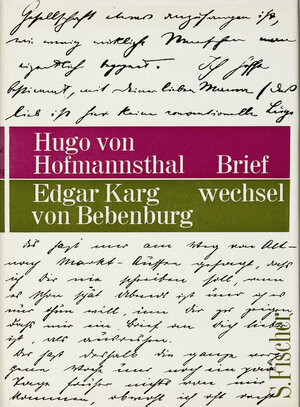 Buchcover Briefwechsel | Hugo von Hofmannsthal | EAN 9783100315304 | ISBN 3-10-031530-8 | ISBN 978-3-10-031530-4