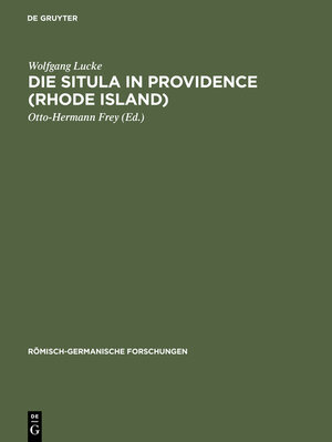 Buchcover Die Situla in Providence (Rhode Island) | Wolfgang Lucke | EAN 9783110012033 | ISBN 3-11-001203-0 | ISBN 978-3-11-001203-3
