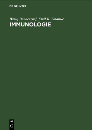 Buchcover Immunologie | Baruj Benacerraf | EAN 9783110084054 | ISBN 3-11-008405-8 | ISBN 978-3-11-008405-4