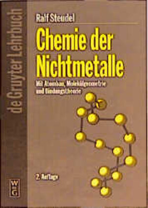 Buchcover Chemie der Nichtmetalle | Ralf Steudel | EAN 9783110123227 | ISBN 3-11-012322-3 | ISBN 978-3-11-012322-7