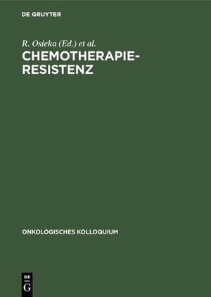 Buchcover Chemotherapieresistenz  | EAN 9783110125900 | ISBN 3-11-012590-0 | ISBN 978-3-11-012590-0