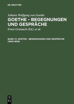 Buchcover 1806-1808 | EAN 9783110128628 | ISBN 3-11-012862-4 | ISBN 978-3-11-012862-8