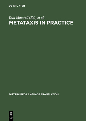 Buchcover Metataxis in Practice  | EAN 9783110130935 | ISBN 3-11-013093-9 | ISBN 978-3-11-013093-5