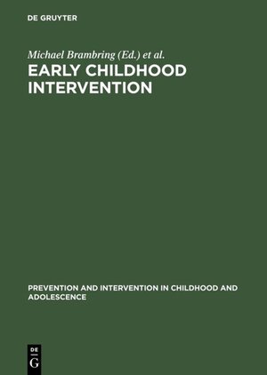 Buchcover Early Childhood Intervention  | EAN 9783110154108 | ISBN 3-11-015410-2 | ISBN 978-3-11-015410-8
