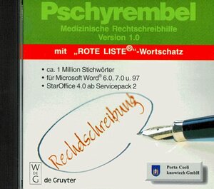 Pschyrembel Medizinische Rechtschreibhilfe 1.0. CD- ROM für Word 6.0, 7.0, 97. Staroffice 4.0 ab Servicepack 2
