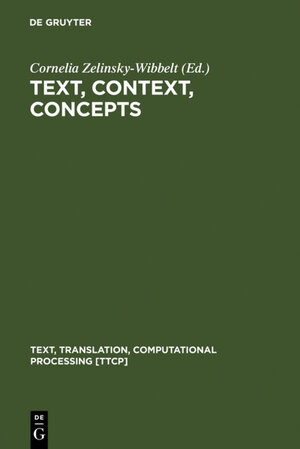 Buchcover Text, Context, Concepts | EAN 9783110175530 | ISBN 3-11-017553-3 | ISBN 978-3-11-017553-0