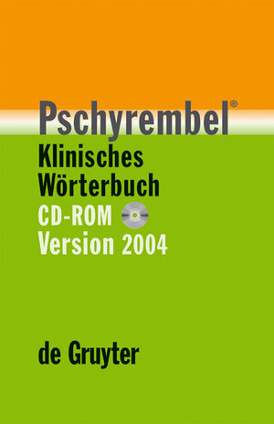 Pschyrembel Klinisches Wörterbuch (260. Auflage). CD-ROM. Version 2004 für Windows 98/2000/XP.