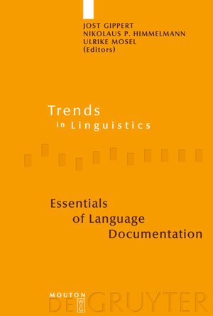 Buchcover Essentials of Language Documentation  | EAN 9783110188646 | ISBN 3-11-018864-3 | ISBN 978-3-11-018864-6