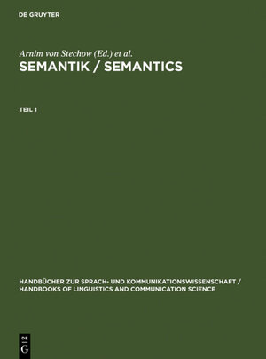 Buchcover Semantik / Semantics  | EAN 9783110203363 | ISBN 3-11-020336-7 | ISBN 978-3-11-020336-3