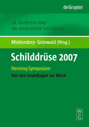 Buchcover Schilddrüse 2007  | EAN 9783110208719 | ISBN 3-11-020871-7 | ISBN 978-3-11-020871-9