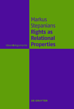 Buchcover Rights as Relational Properties | Markus Stepanians | EAN 9783110224726 | ISBN 3-11-022472-0 | ISBN 978-3-11-022472-6