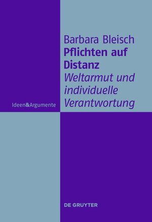 Buchcover Pflichten auf Distanz | Barbara Bleisch | EAN 9783110228250 | ISBN 3-11-022825-4 | ISBN 978-3-11-022825-0