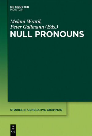 Buchcover Null Pronouns  | EAN 9783110238716 | ISBN 3-11-023871-3 | ISBN 978-3-11-023871-6