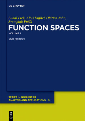 Buchcover Function Spaces, 1 | Luboš Pick | EAN 9783110250428 | ISBN 3-11-025042-X | ISBN 978-3-11-025042-8