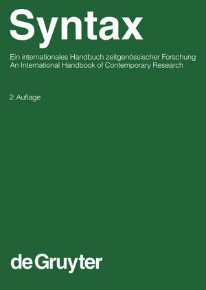 Buchcover Kiss, Tibor; Alexiadou, Artemis: Syntax - Theory and Analysis / Syntax - Theory and Analysis  | EAN 9783110261301 | ISBN 3-11-026130-8 | ISBN 978-3-11-026130-1