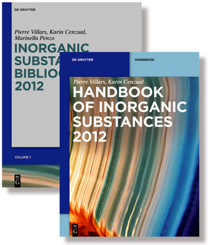 Buchcover Inorganic Substances. 2012 / [Set of Handbook and Bibliography] | Pierre Villars | EAN 9783110272727 | ISBN 3-11-027272-5 | ISBN 978-3-11-027272-7