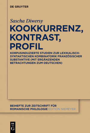 Buchcover Kookkurrenz, Kontrast, Profil | Sascha Diwersy | EAN 9783110275322 | ISBN 3-11-027532-5 | ISBN 978-3-11-027532-2