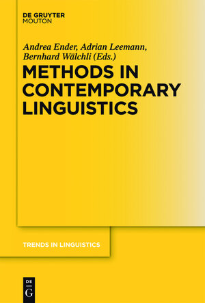 Buchcover Methods in Contemporary Linguistics  | EAN 9783110285536 | ISBN 3-11-028553-3 | ISBN 978-3-11-028553-6