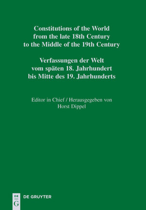 Buchcover Constitutions of the World from the late 18th Century to the Middle... / Querétaro – Zacatecas  | EAN 9783110298550 | ISBN 3-11-029855-4 | ISBN 978-3-11-029855-0