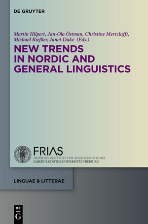 Buchcover New Trends in Nordic and General Linguistics  | EAN 9783110343861 | ISBN 3-11-034386-X | ISBN 978-3-11-034386-1